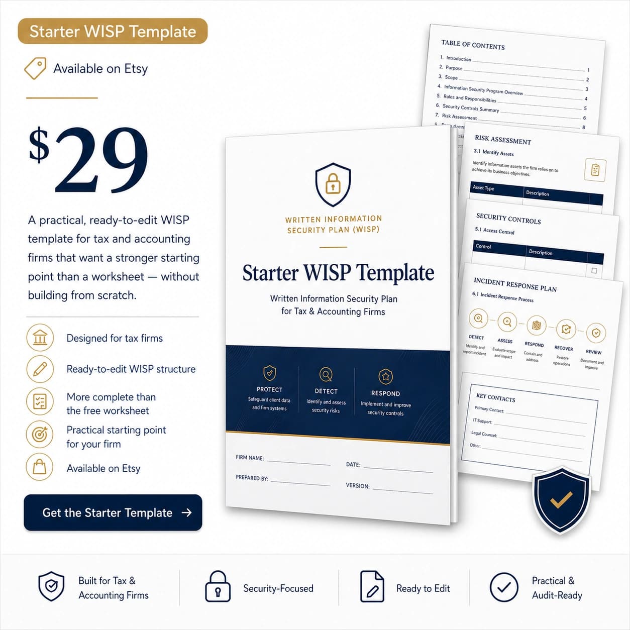 Completed WISP package preview from Auditable.tax